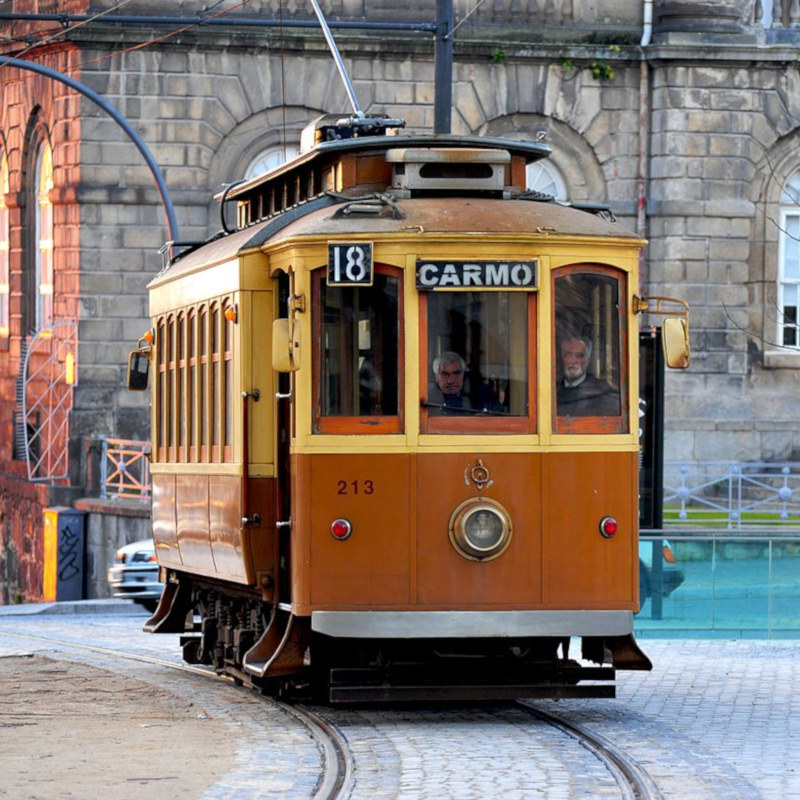 Vista ao Museu do Carro Electrico da Cidade do Porto